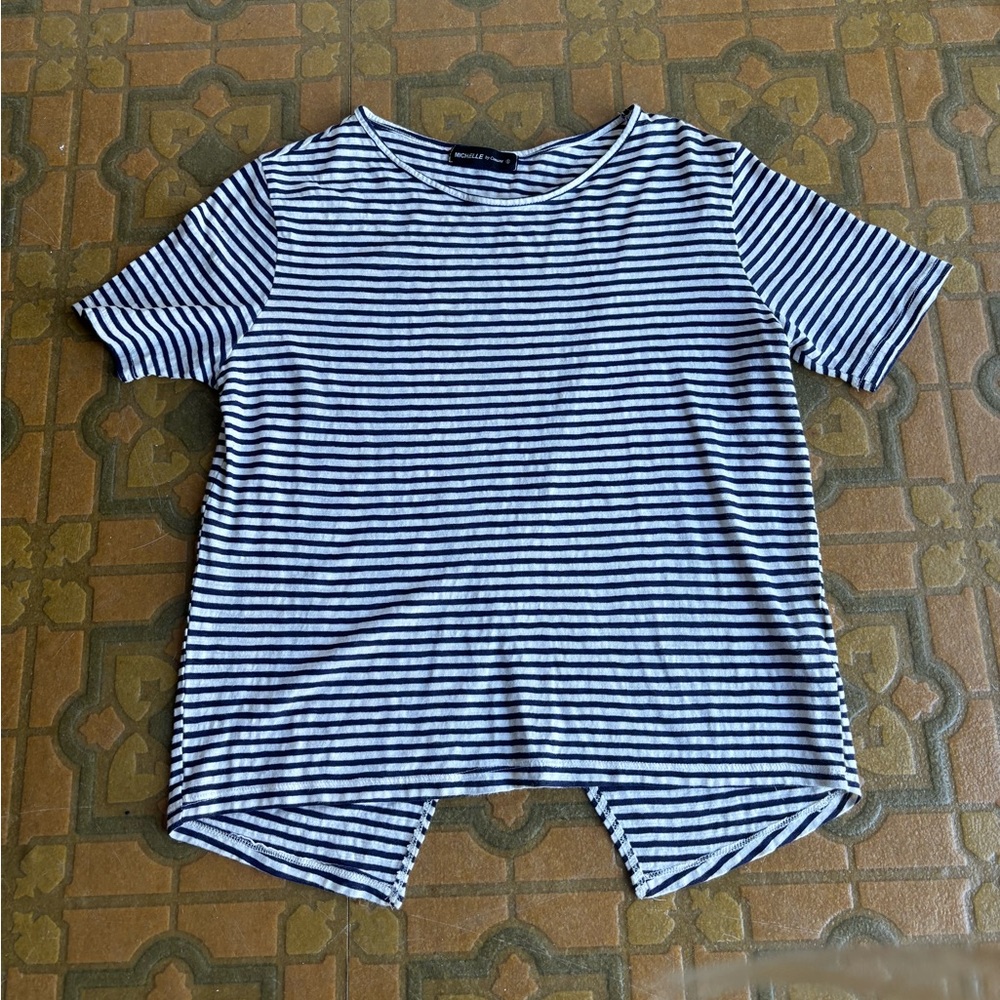 MICHELLE BY COMUNE STRIPED SHRIT